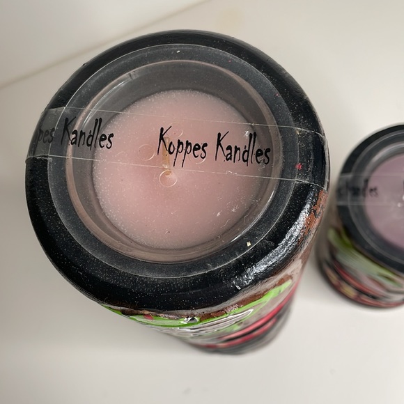 Koppes Kandles Tiki style carved votive holder set with turtles and palm trees - Picture 3 of 9